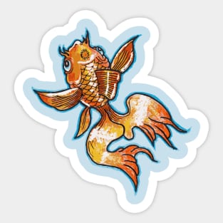 Gold Fish Sticker